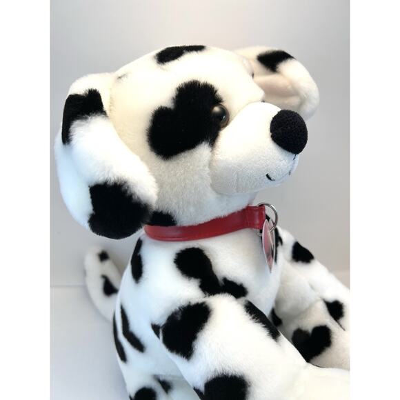 Build A Bear Be Mine Dalmatian Plush Puppy Dog Heart Patch Original Necklace 09 - Picture 10 of 11